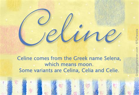 celine baby name|Celine nicknames.